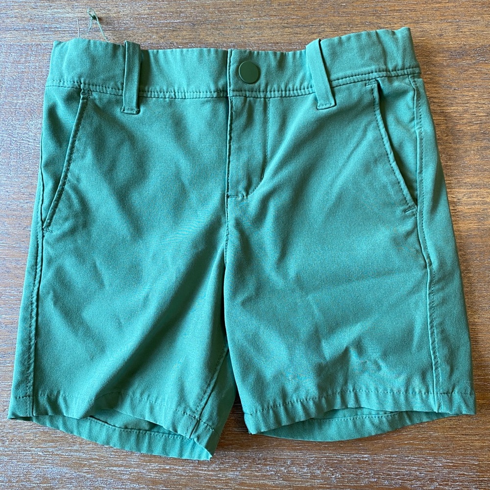 Green Casual Shorts
